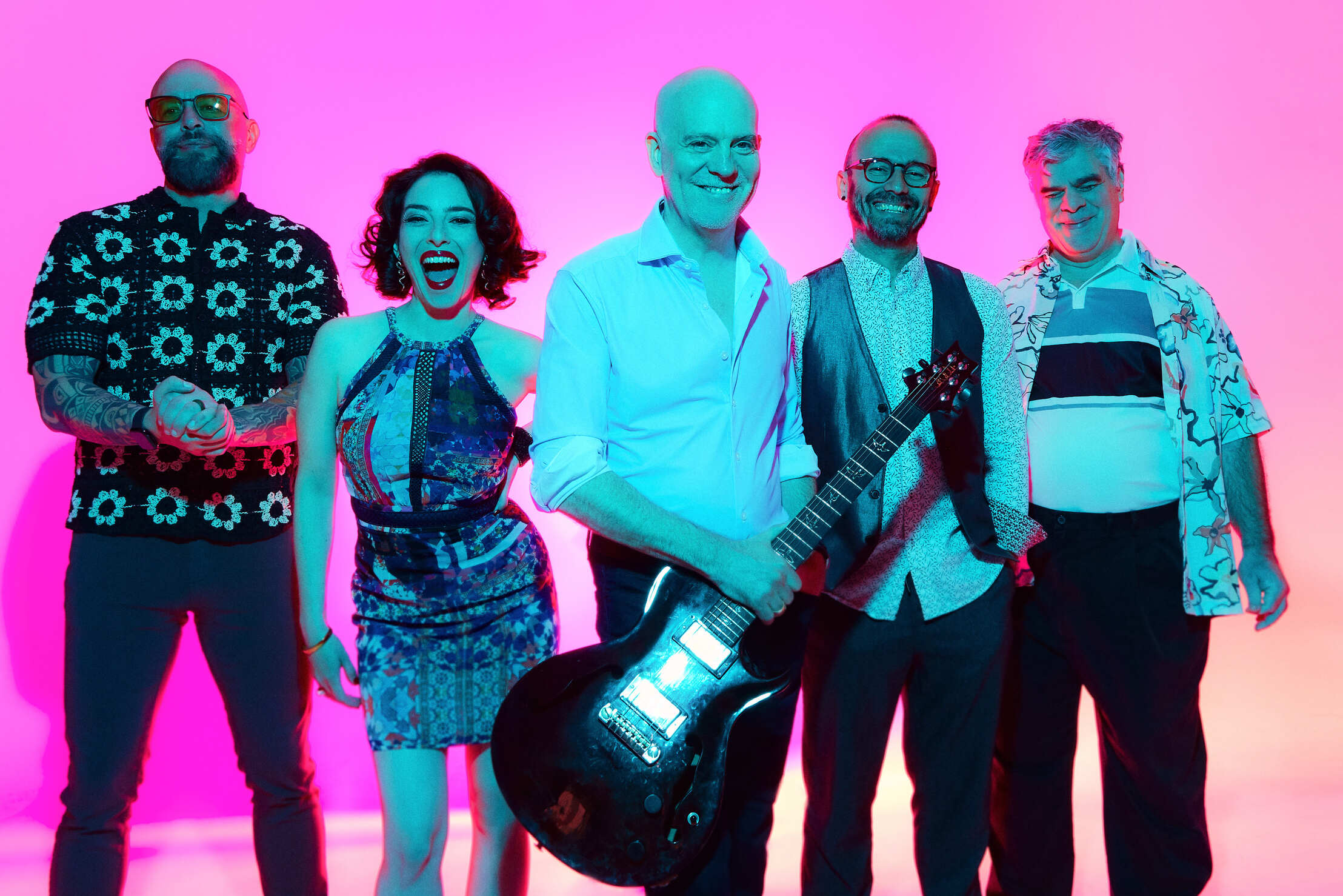 science-fiction cumbia band shot